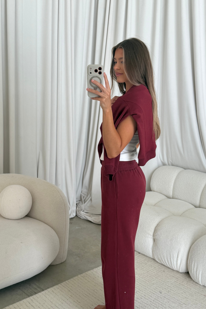 Bennett Pants in Wine
