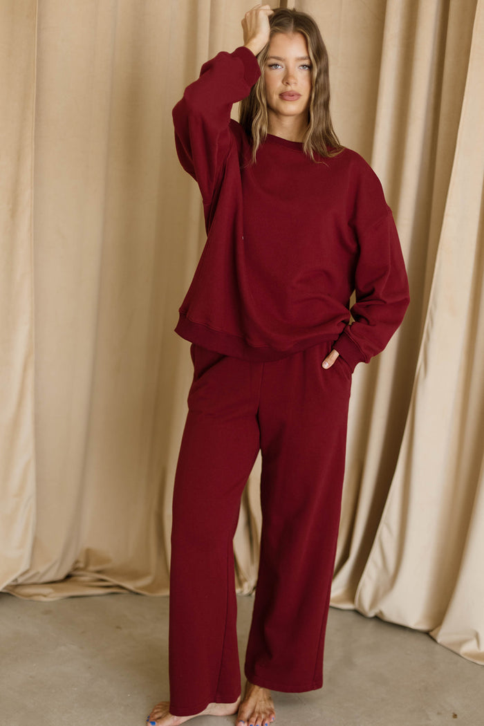 Bennett Pants in Wine