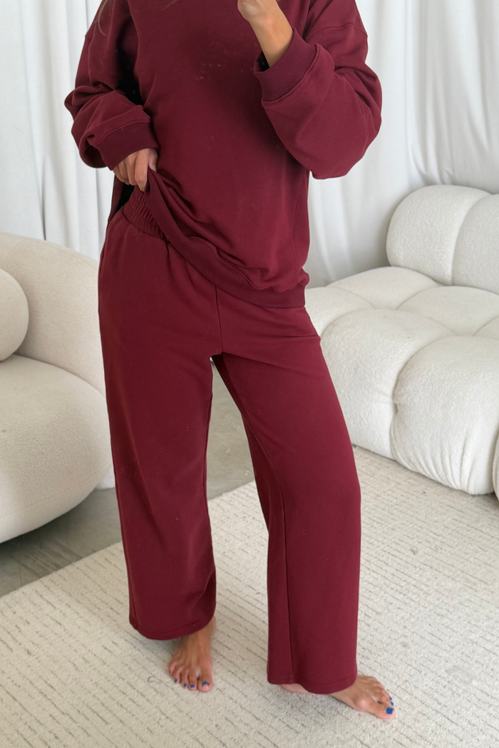 Bennett Pants in Wine