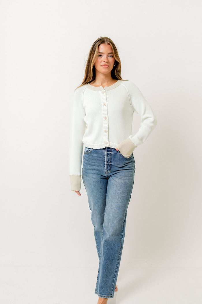 Brady Super High Rise Dad Jean in Medium Denim