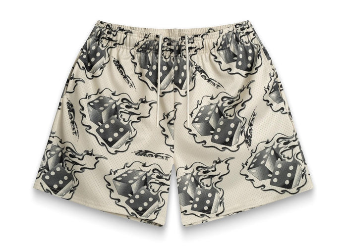Bravest Studios Cream Dice Shorts