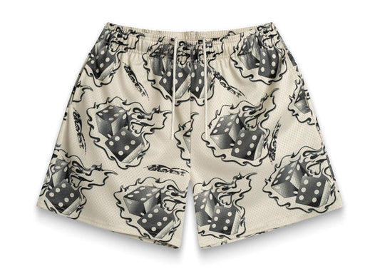 Bravest Studios Cream Dice Shorts