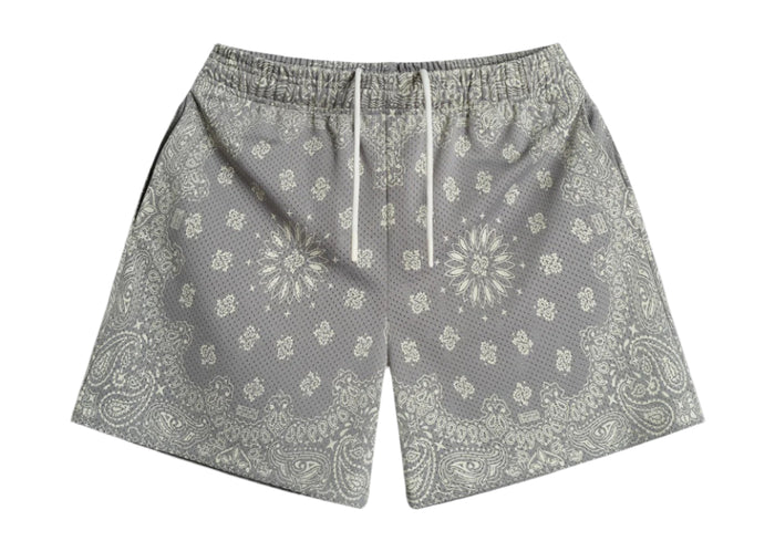 Bravest Studios Screenprinted Paisley Concrete Shorts