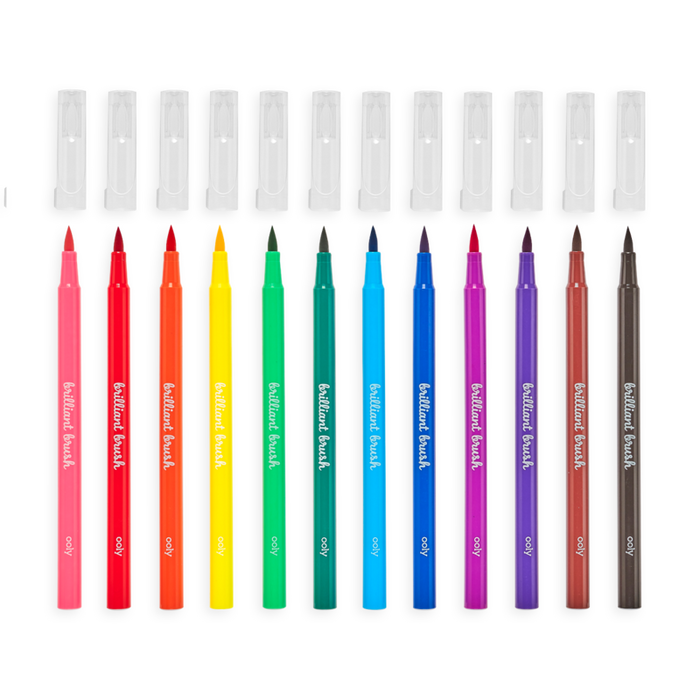 Brilliant Brush: Brush Markers (Set of 12)