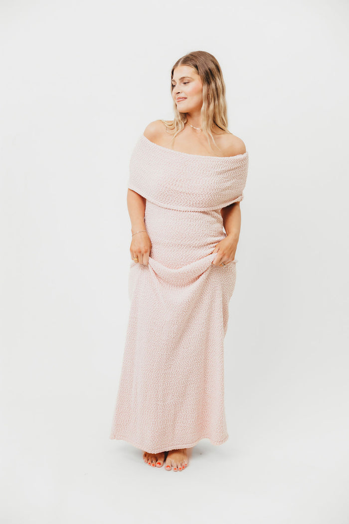 Brit Maxi Dress in Dusty Pink - Bump Friendly