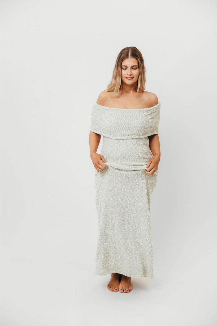 Brit Maxi Dress in Seafoam - Bump Friendly