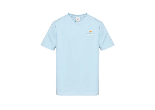 Casablanca Montagne Patch Logo Tee Light Blue