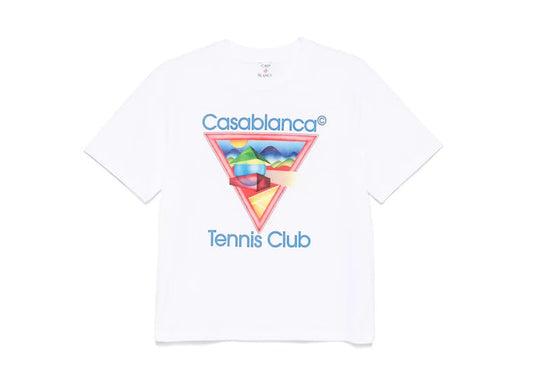 Casablanca Tennis Club Icon triangle-print T-shirt