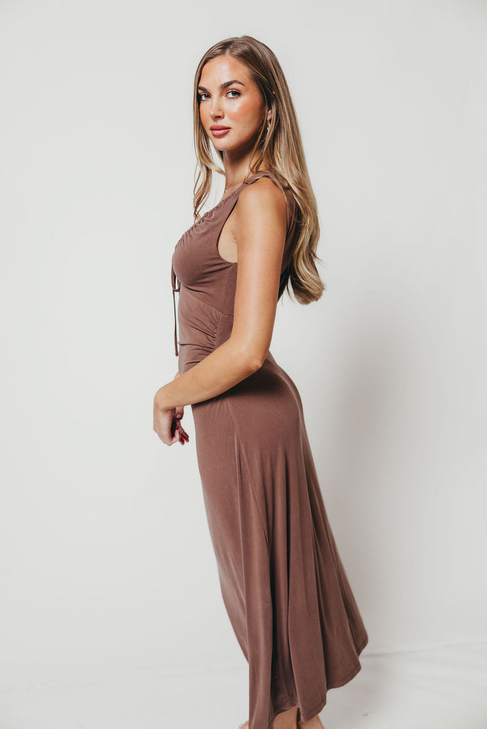 Chell Dress in Brown