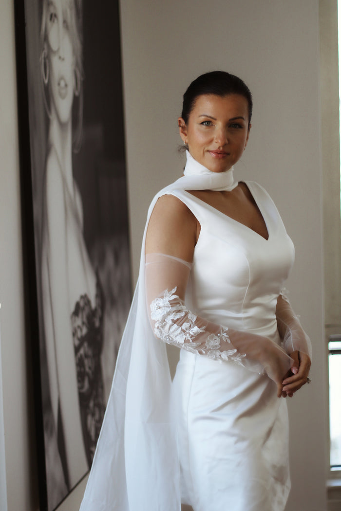 Chiffon Bridal Necktie