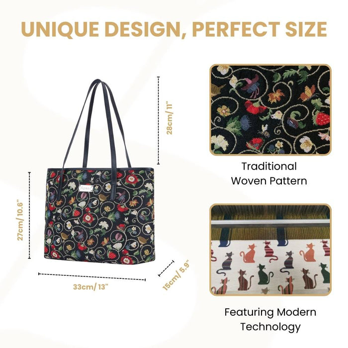 COLL-JACOB | Jacobean Dream College/Shoulder Tote Bag