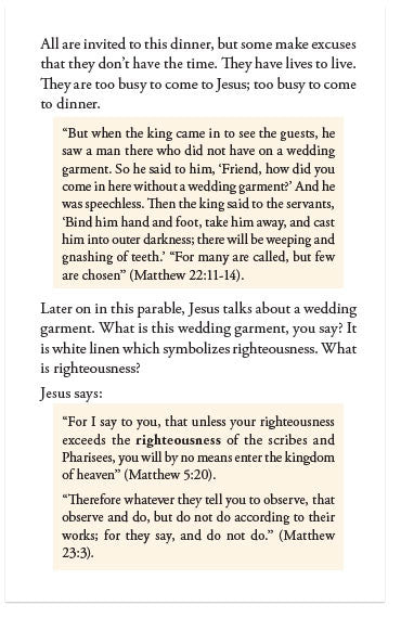 Come To Dinner (NKJV)