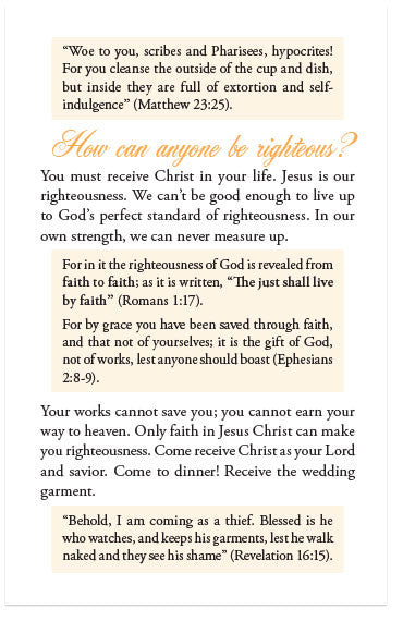 Come To Dinner (NKJV)