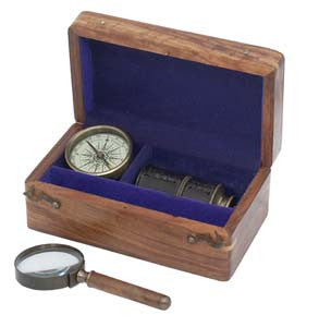 Compass & Magnifying Glass Box Set
