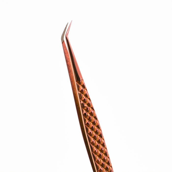 Copper Fiber - MF7 - Xtra Long Skinny Tweezers Tweezers Mega Lash Academy