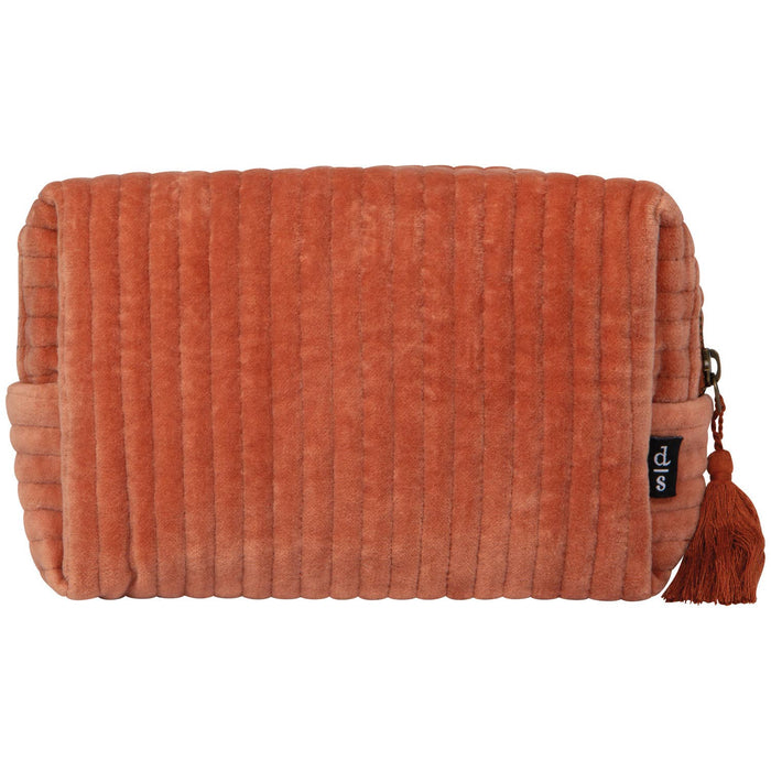 Copper Quilted Cosmetic Bag