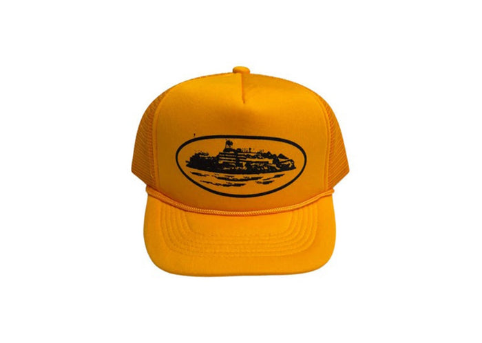 Corteiz Alcatraz Premium Trucker Yellow/ Black