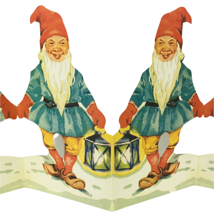 Cutout Tomte with lantern