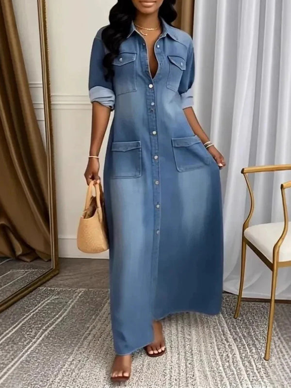 Denim Shirt Dress
