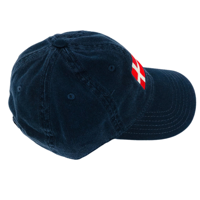 Denmark flag navy baseball cap
