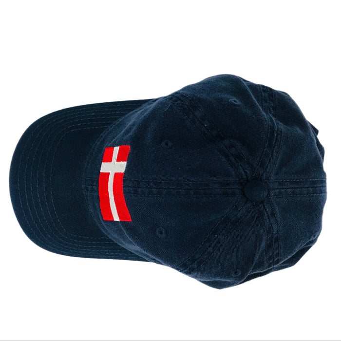 Denmark flag navy baseball cap