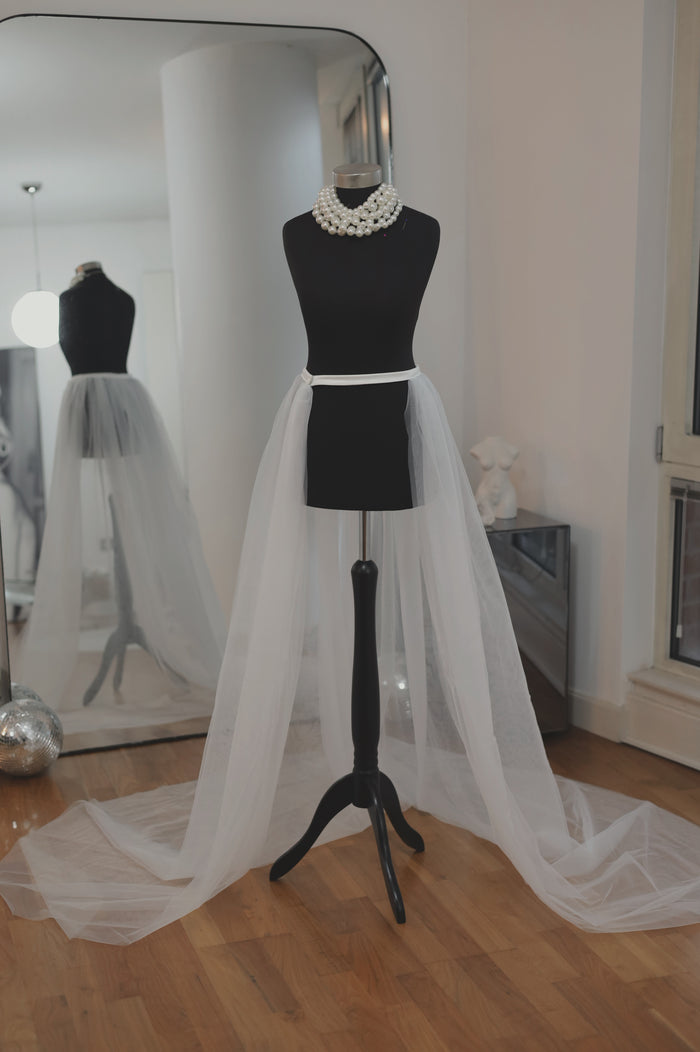 Detachable Bridal Overskirt
