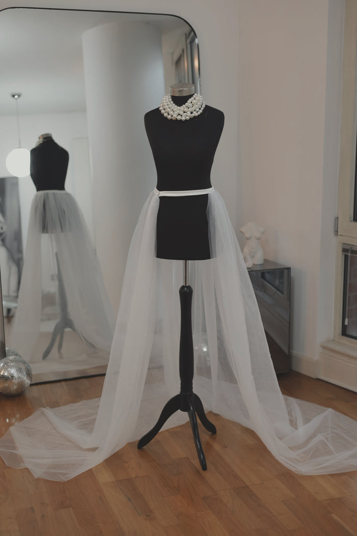 Detachable Bridal Overskirt