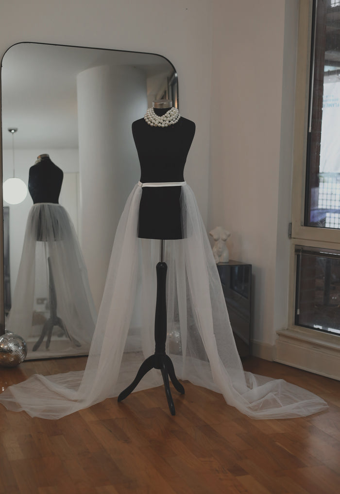 Detachable Bridal Overskirt
