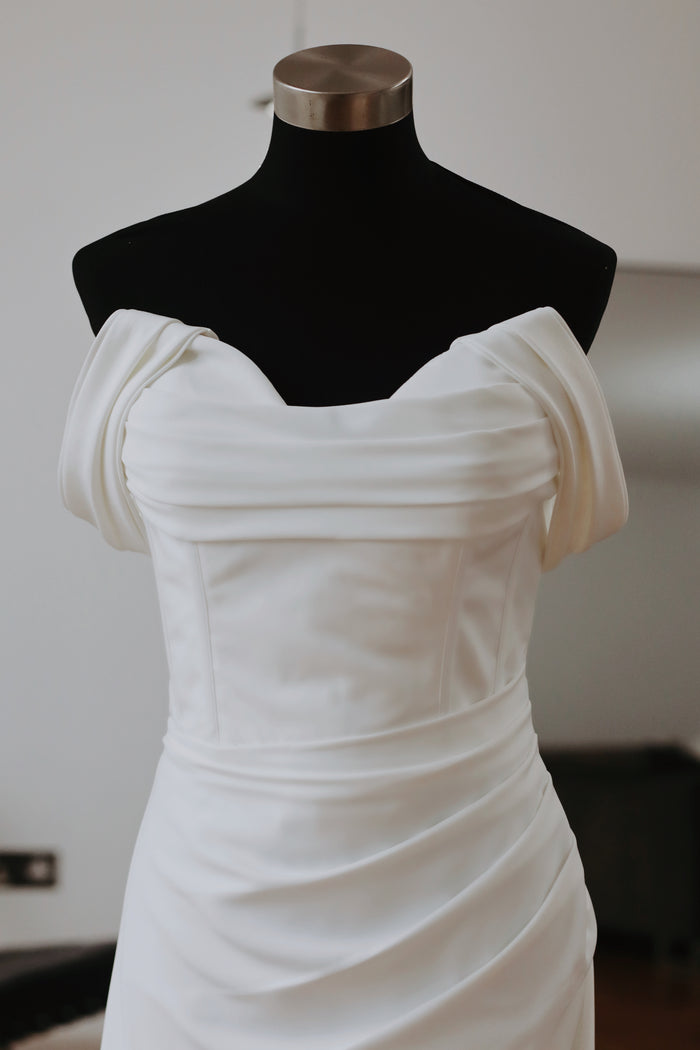 Detachable Crepe Wedding Straps