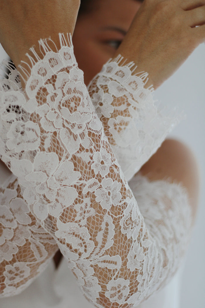 Detachable Lace Bridal Sleeves