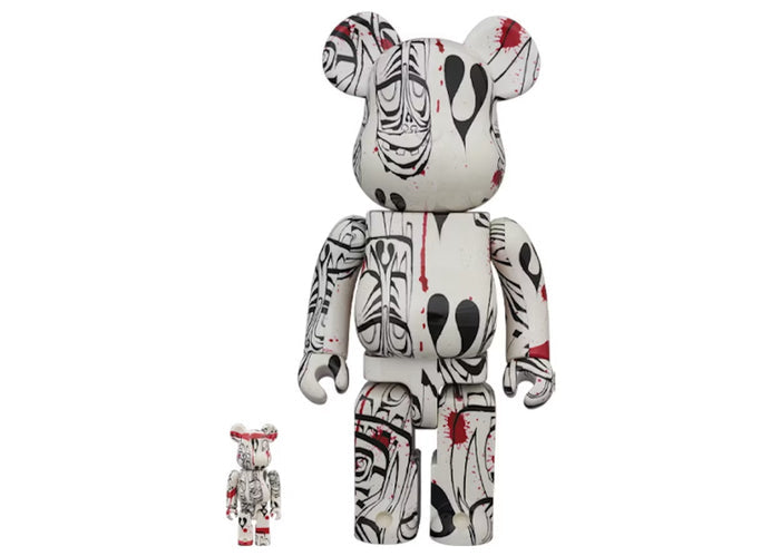 (DISPLAYED) Bearbrick x PHIL FROST 100% & 400% Set