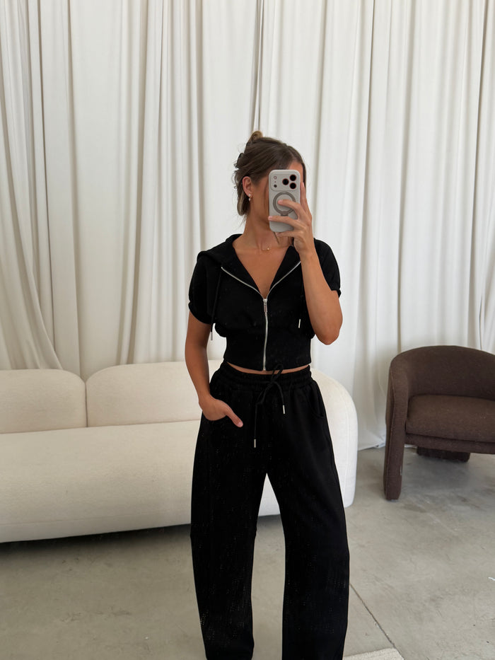 Elise Knit Set in Black