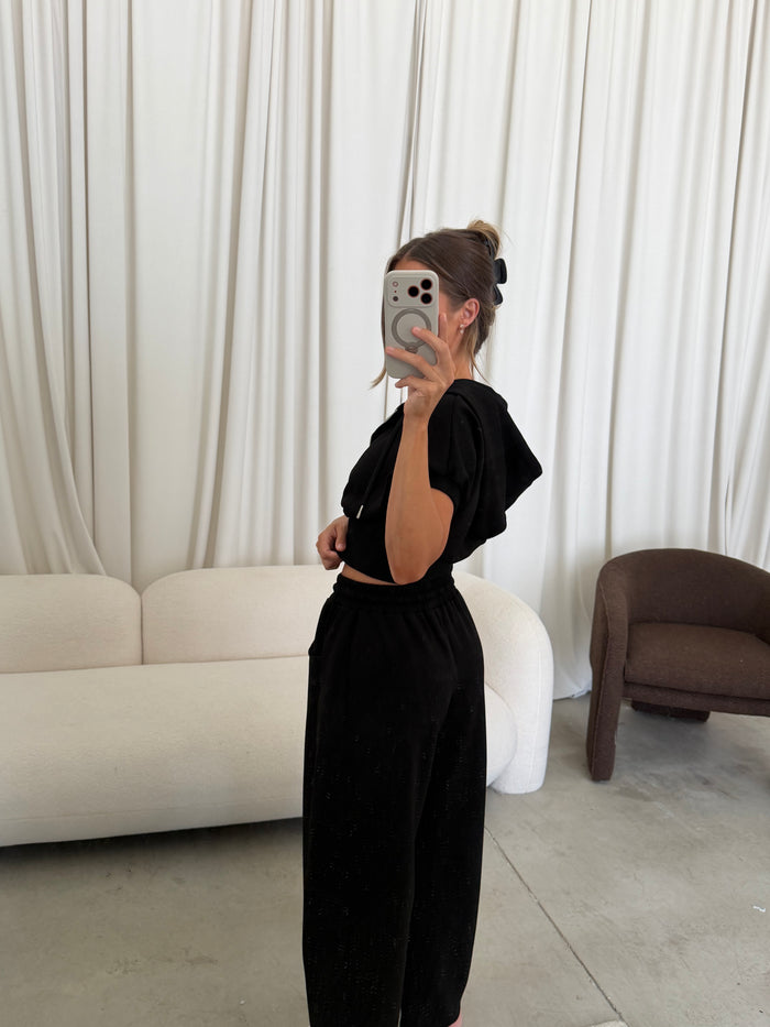 Elise Knit Set in Black