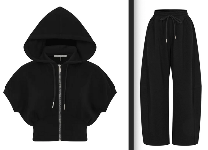 Elise Knit Set in Black
