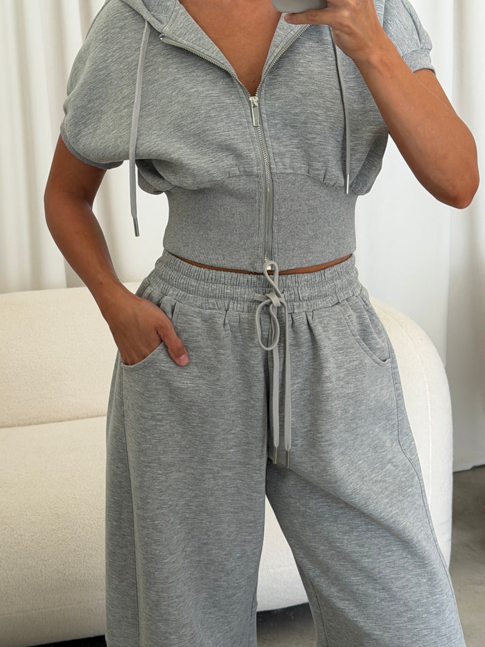 Elise Knit Set in Gray