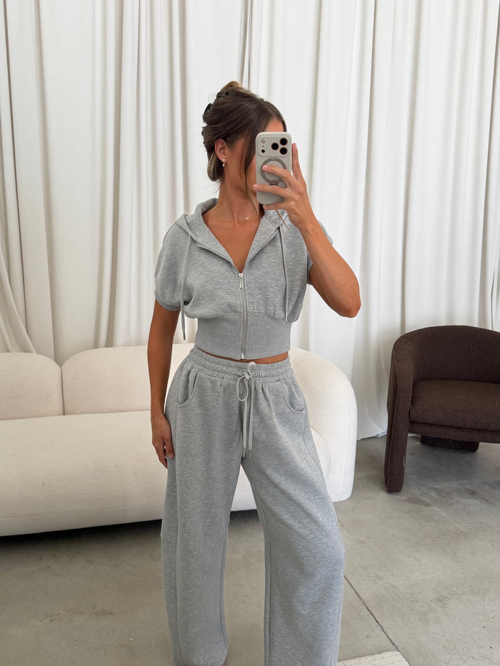 Elise Knit Set in Gray