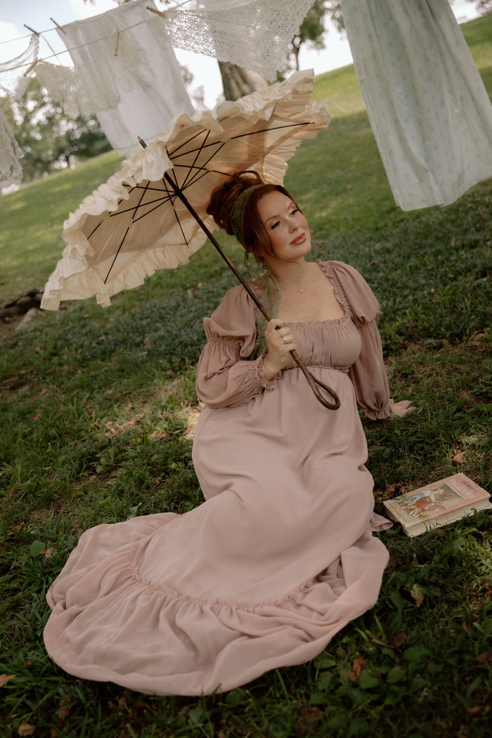 Eloise Maxi Dress in Dusty Rose - Bump Friendly *9/9 PRE-ORDER*