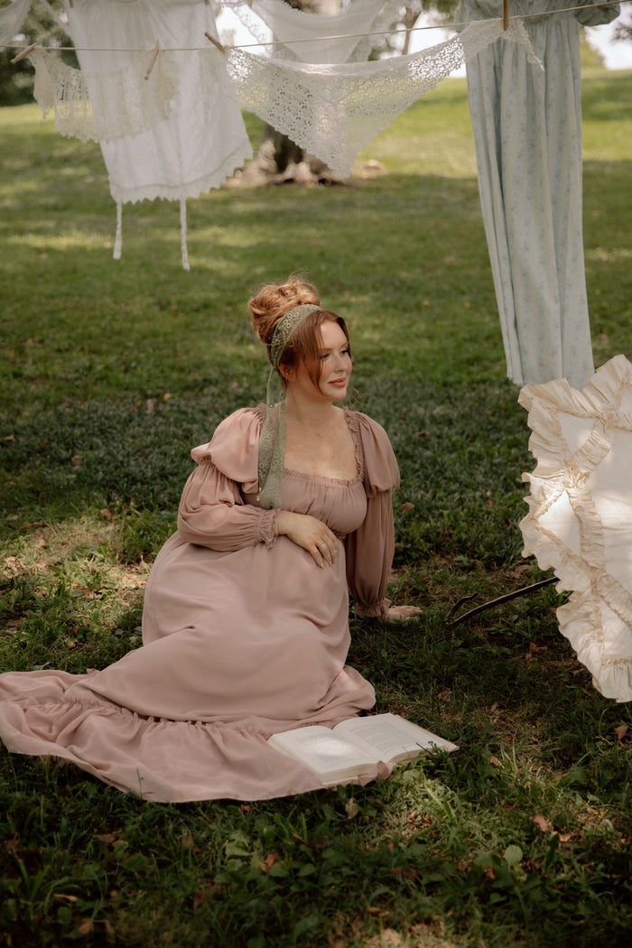 Eloise Maxi Dress in Dusty Rose - Bump Friendly *9/9 PRE-ORDER*