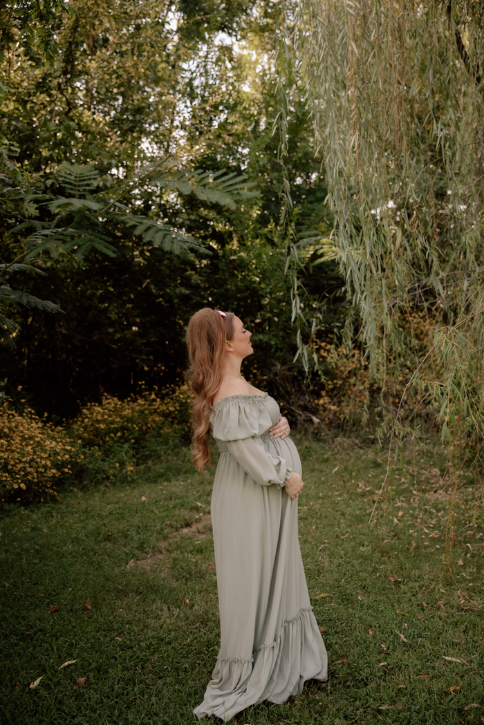 Eloise Maxi Dress in Dusty Sage - Bump Friendly  *9/9 PRE-ORDER*