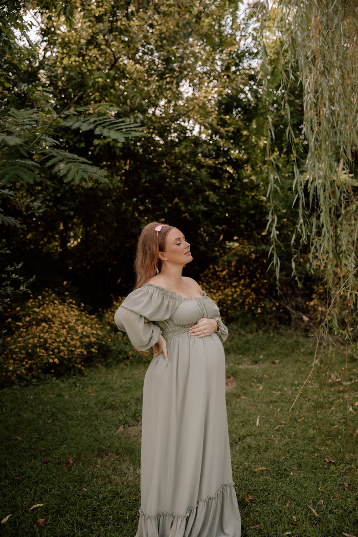 Eloise Maxi Dress in Dusty Sage - Bump Friendly  *9/9 PRE-ORDER*