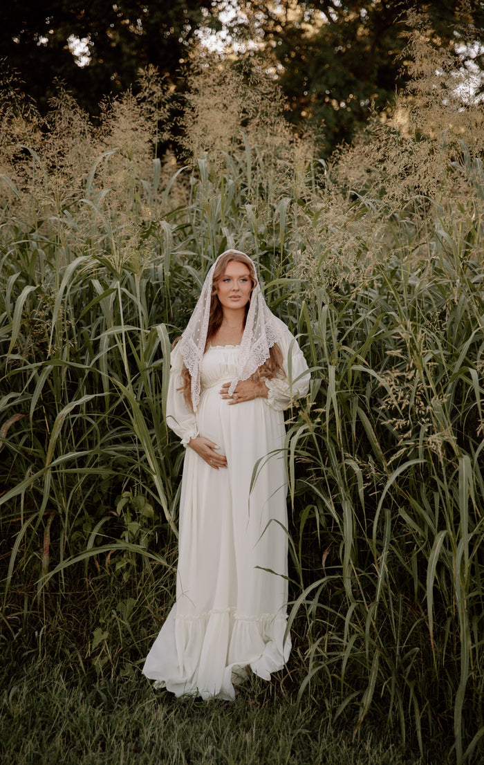 Eloise Maxi Dress in Ivory/Cream - Bump Friendly & Size Inclusive *9/9 PRE-ORDER*