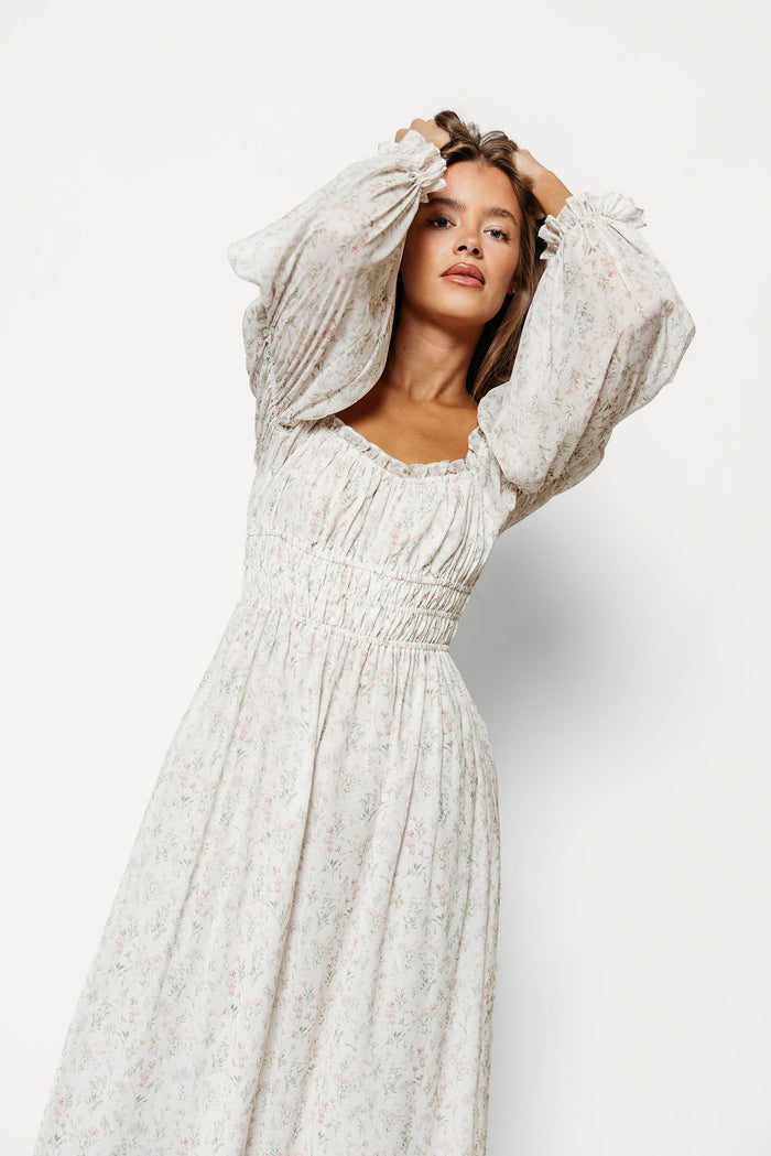 Eloise Maxi Dress in Lilac Floral - Bump Friendly & Size Inclusive *9/9 PRE-ORDER*