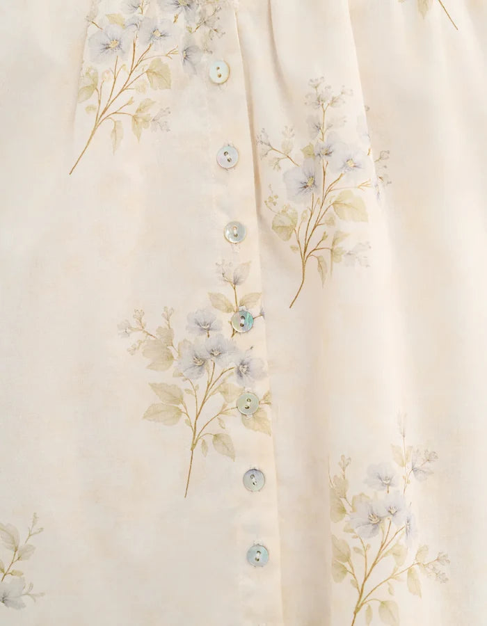 Ember 100% Cotton Mini Dress in Lakeside Spring