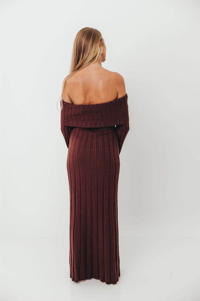 Evella Maxi Dress in Brown - Bump Friendly *Final Sale*
