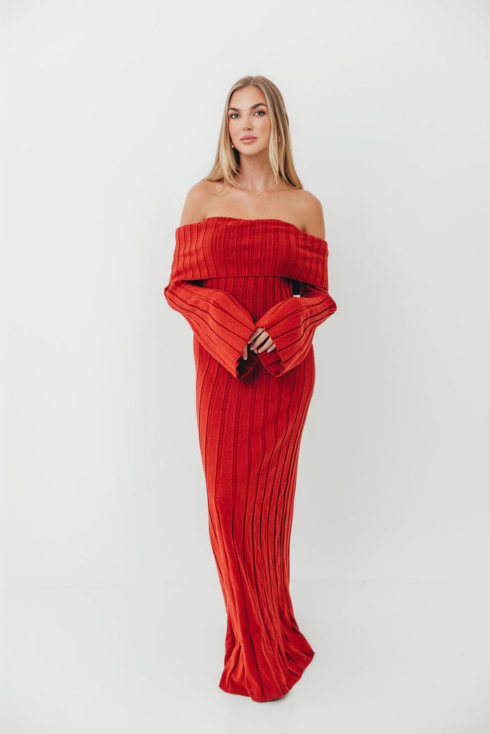Evella Maxi Dress in Red - Bump Friendly *Final Sale*