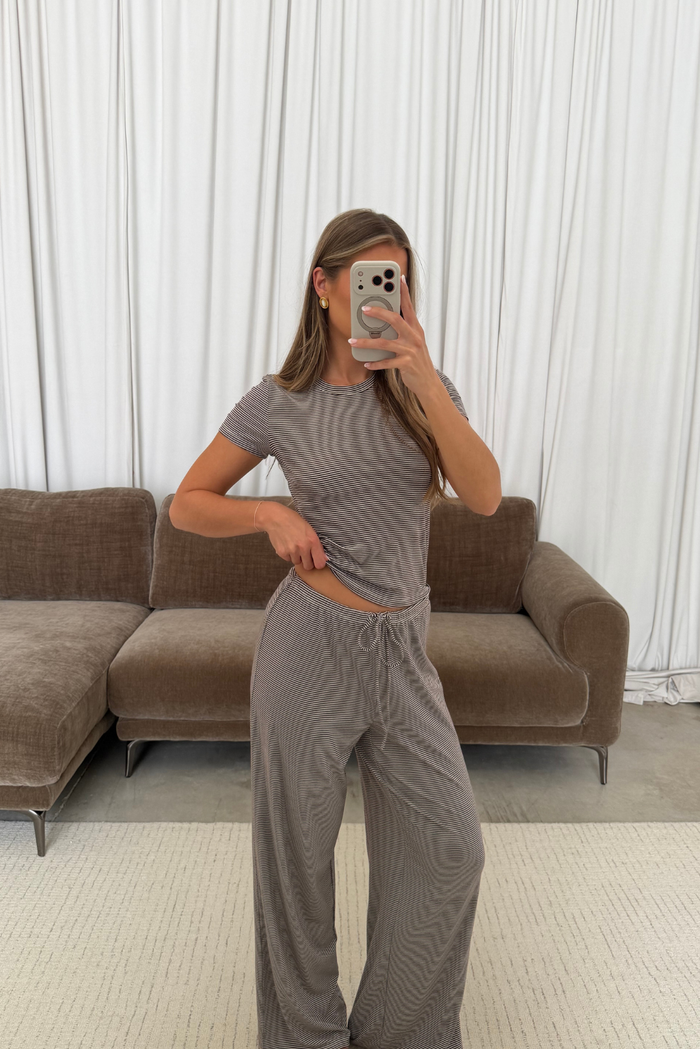 Everyday Set in Brown Stripe *9/10 PRE-ORDER*