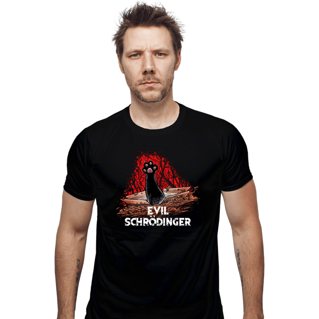 Secret_Shirts Fitted Shirts, Mens / Small / Black Evil Schrödinger