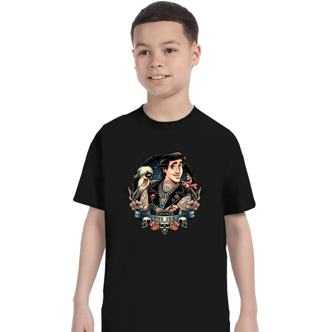 Daily_Deal_Shirts T-Shirts, Youth / XS / Black Explore The Sea