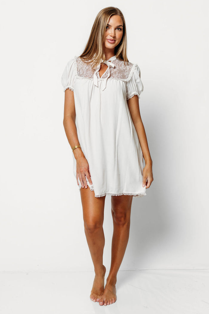 Eyre Mini Dress in Ivory
