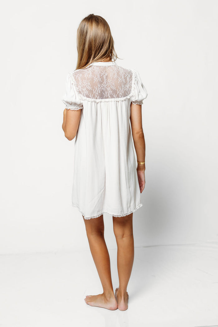 Eyre Mini Dress in Ivory